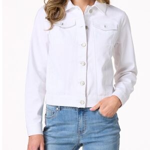 Women's White Denim Jacket